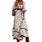 Vestidos Largos Boho Estampados Verano Barato