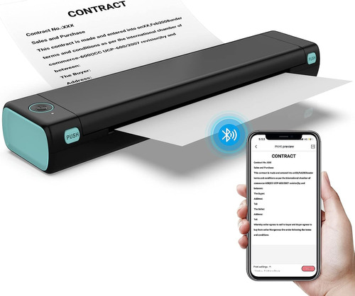 Impresora Sin Tinta Impresora Térmica Portátil Bluetooth