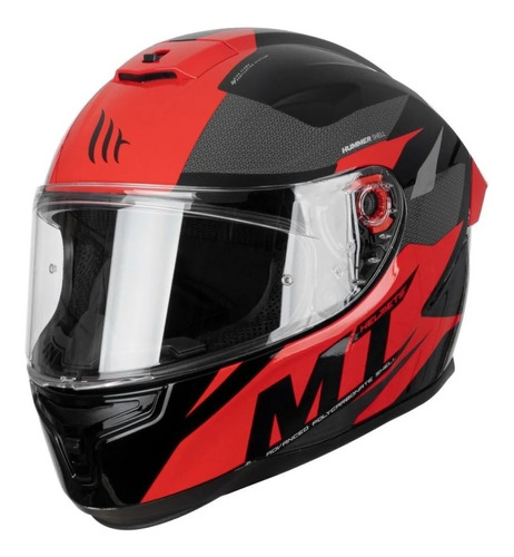 Casco Integral Mt Stinger Brave A1 Rojo Brillo T: M 57-58 