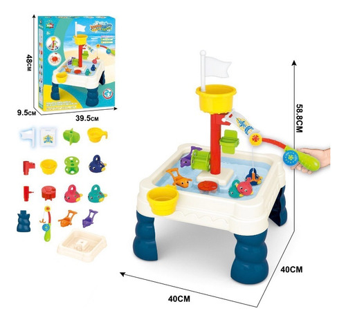 Juego De Pesca De Mesa De Agua Juguete Niños 