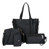 Nuevo, 4 Piezas/set Moda Composit Bag Borlas Bolso Sh [u]