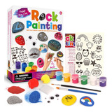 Kit De Pintura De Roca Para Niños Piedra Bricolaje Arte Arte