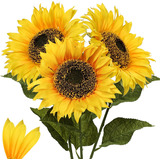 Girasoles Grandes, Flores Artificiales, 8 Girasoles Artifici