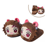 Pantuflas Esponjosa Abierta Tanjiro Talla 36-41 Anime Kawaii