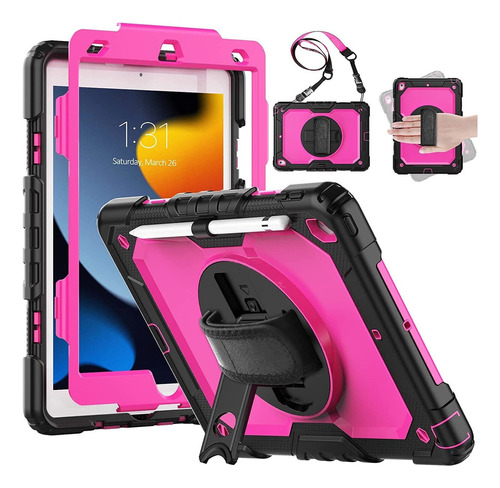 Protector De Pantalla Funda Con Correa For iPad 10th