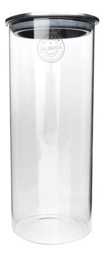 Frasco De Vidrio Liso Minimalista Moderno 1500 Ml Color Ttransparente