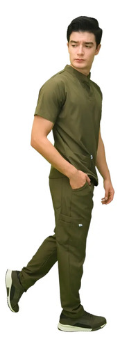 Uniformequirurgico Hombre Antifluidos Moderno Stretch Scrub  | Meses sin interés
