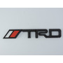 Emblema Trd Metlico 3d Negro Toyota Racing Accesorio Lujo