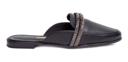 Mule Feminino Vizzano Com Strass Preto