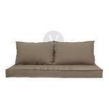 Pack X2 Almohadones Respaldo 90x60x10 Tussor Para Futon 