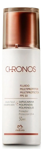 Fluido Multiprotector Natura Chronos Fps 50, Incoloro, 50 Ml, Tipo De Piel Normal