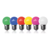 Kit 20 Lâmpadas Bolinha Led Coloridas 1,5w/3w Bivolt E27