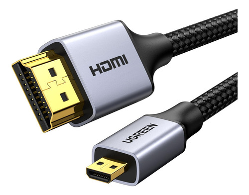 Ugreen Cable Micro Hdmi A Hdmi 4k De 6.6 Pies, Carcasa De Al