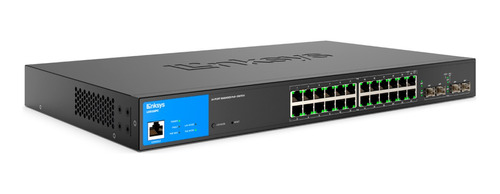 Switch Poe 250w Admin Gigabit 24p Y 4 Sfp Linksys Lgs328pc