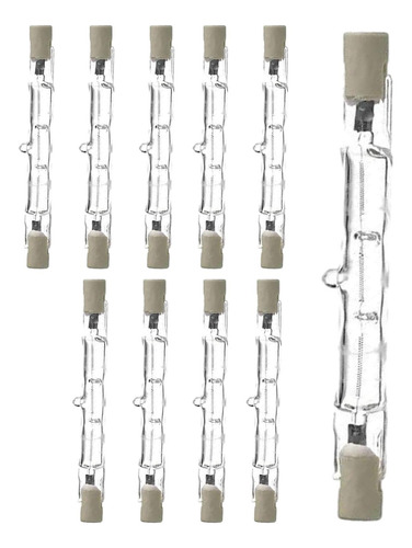 10 Bombillas R7s Con Ángulo De Haz De 360°, Luz Halógena J78
