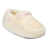 Pantufa Infantil Bebê Menina Off White Girafa Pimpolho