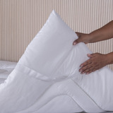 Kit 02 Pillow Top Protetor Colchão Cama Casal 400 Fios Macio