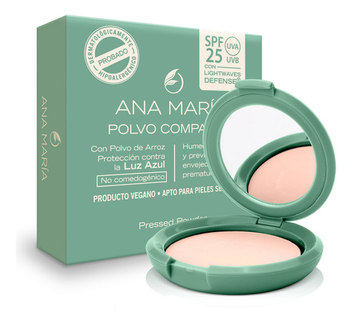 Polvo Compacto Ana Maria Con Protector Solar Fps25 Original