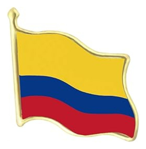 Pin Prendedor De Solapa Bandera De Colombia - Broche