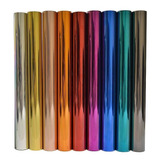 Foil Art Transfer En Rollo Rinde 25 Hojas A4 10 Colores Color Rojo