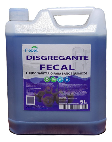 Disgregante Fecal / Tratamiento Baños Quimicos / Wc / Fosas