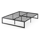 Base De Cama Abel Zinus 1.5 Plazas 105x190x36cm Color Negro