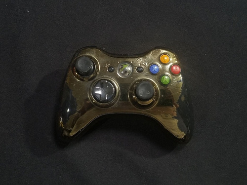 Control Xbox 360 Inalámbrico Cromado Dorado A