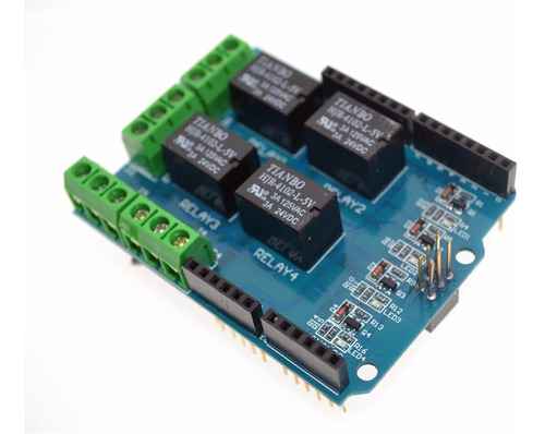 Shield 5v Rele 4ch Uno R3 Atmega2560 Arduino Itytarg