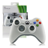 Controle Usb Compatível Com Xbox 360 Computador Pc Branco