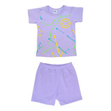 Conjunto Bebe Remera Collage Y Short