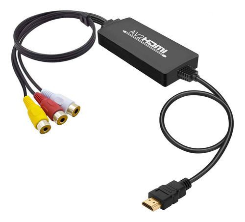 Convertidor Rca A Hdmi De Tackston, Av Compuesto De 1080 Rca