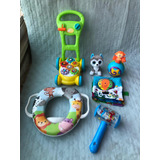 Kit Fisher Price Musical, Carrinho Empurrar, Assento, Livro