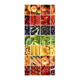 Adesivo Decorativo De Porta - Legumes - Frutas - 489mlpt