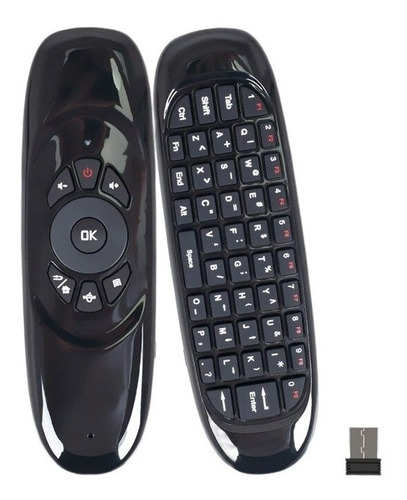 Mini Teclado Sem Fio Mouse Touch Tv Wireless Com Luz