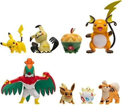 Pokemon Paquete De 8 Figuras De Batalla: Cuenta Con Pikachu