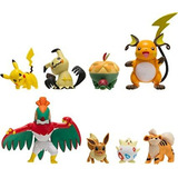 Pokemon Paquete De 8 Figuras De Batalla: Cuenta Con Pikachu