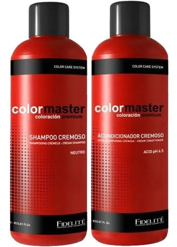 Kit Fidelite Color Master Shampoo + Acondicionador Ph 4.5