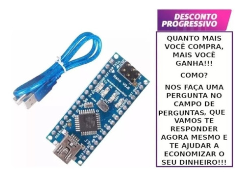 Placa Para Arduino Dccduino Nano V3.0 Atmega328 + Cabo Usb