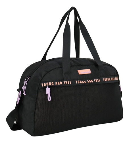 Bolso Mujer Pilates 35 Negro Lila Head