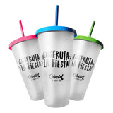 Vaso Reusable Con Popote. 80 Piezas Personalizadas