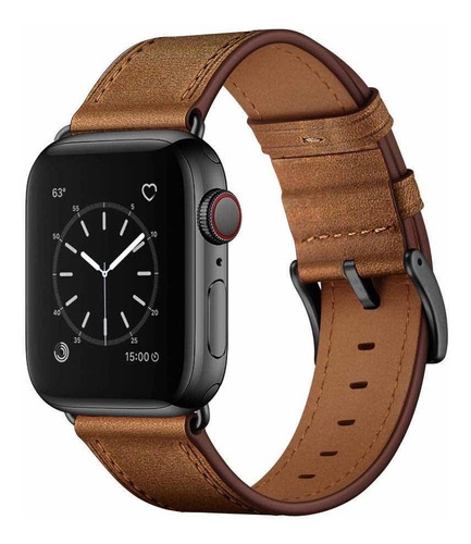 Correa Compatible Con Apple Watch De Piel  Genuina J43