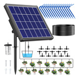 Sistema De Riego Por Goteo Automático Solar Para Plantas