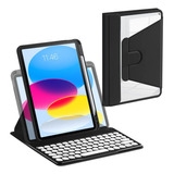 Funda Con Teclado Marca Laetass / Para iPad 10th 10.9  /