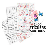 Stickers Para Uñas X12 Planchas Surtidas Nail Art 