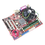 Kit Placa Mãe + Processador Core2 Duo + Memória 4gb + Cooler