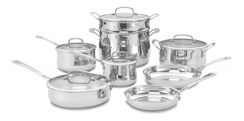 Set De Ollas 13 Piezas Cuisinart Inoxidable