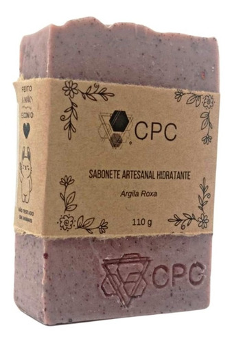 Sabonete Artesanal Tonificante Com Argila Roxa 110g