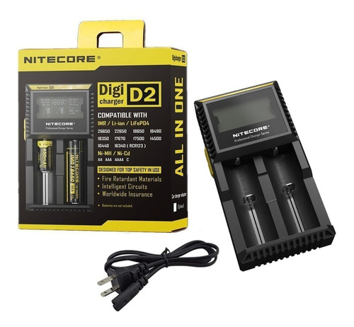 Nitecore D2 Digicharger Cargador De Baterias Universal Lcd