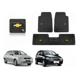 Kit Tapetes 3pz Logo Chevrolet Corsa Hb 2003 - 2008 2009