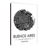 Cuadros Mapa Buenos Aires Varios Modelos 15x20
